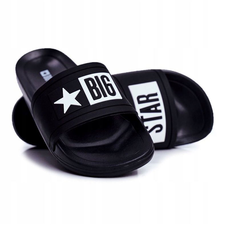 Papuci negri Big Star pentru copii și tineri DD374150 negru 1