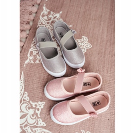 EVE Adidași de balerini Pink Pink pentru copii roz 2