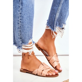 HAN Papuci de damă Șarpe Piele Roz Șansă 1 HAN Papuci de damă Șarpe Piele Roz Șansă 1