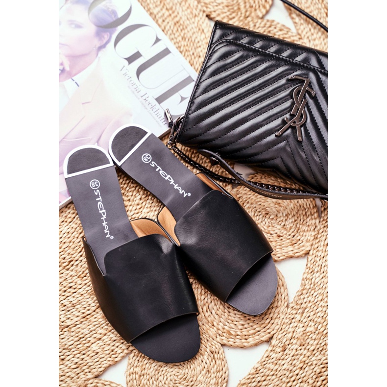 HAN Papuci de damă Flat Black Mimios negru 2