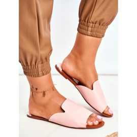 HAN Papuci de damă Flat Pink Mimios roz 2