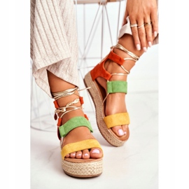 Espadrile pentru femei pe platformă au legat galben Fuerta 1 Espadrile pentru femei pe platformă au legat galben Fuerta 1