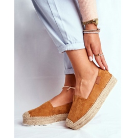 FB2 Espadrile pentru femei pe platforma de lenjerie Camel La Playa maro 1 FB2 Espadrile pentru femei pe platforma de lenjerie Camel La Playa maro 1