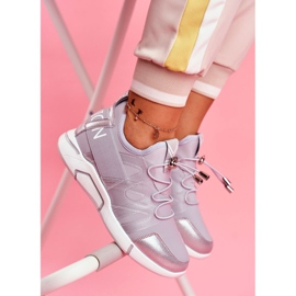 SEA Încălțăminte sport de damă cu fermoar și căptușeală în terfin gri 1