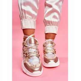 Moow Încălțăminte sport pentru femei Adidași Total Crazy bej argint multicolor 2 Moow Încălțăminte sport pentru femei Adidași Total Crazy bej argint multicolor 2