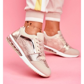 SEA Încălțăminte sport pentru femei Adidași bej Helly 2