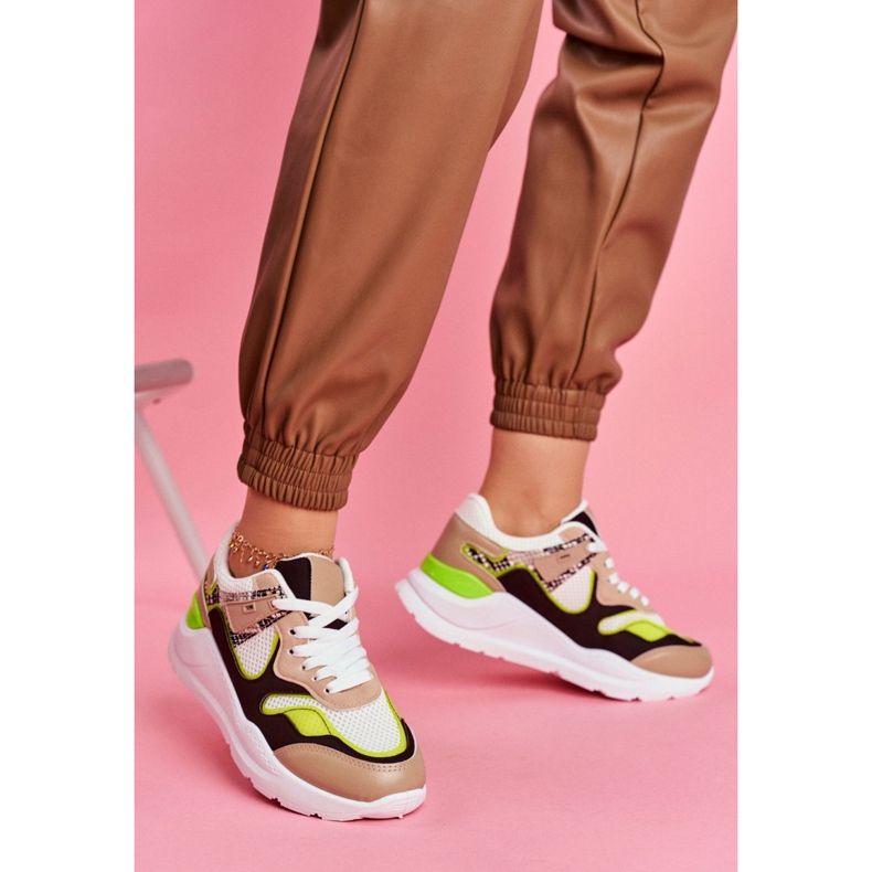 PS1 Încălțăminte sport pentru femei Adidași White Freak alb maro multicolor 2