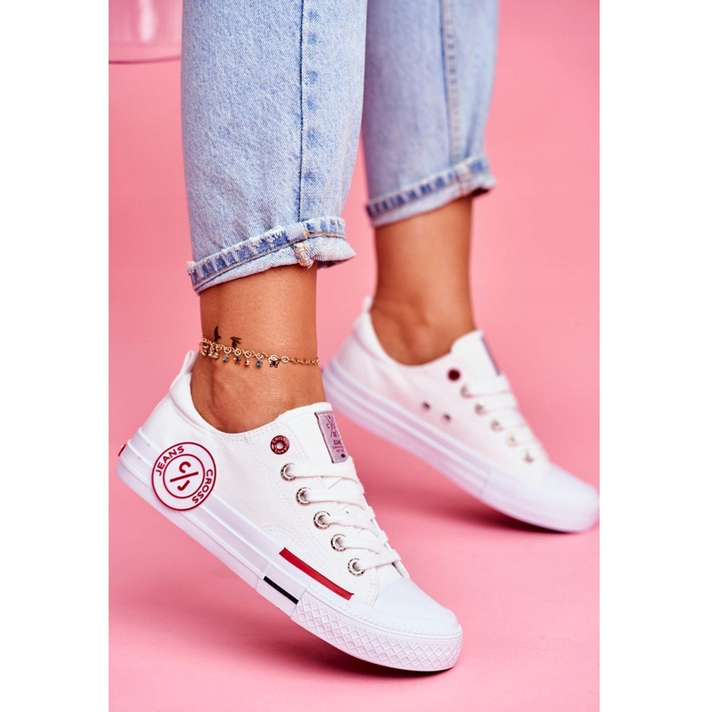 Adidași pentru femei Cross Jeans White FF2R4072C alb 1