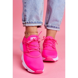 Încălțăminte sport pentru femei Adidași Big Star Neon Pink FF274931 roz 2