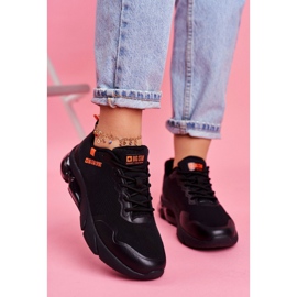 Încălțăminte sport pentru femei Adidași Big Star Black FF274946 negru portocale 1