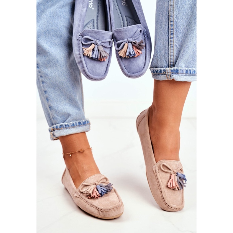 Evento Mocasini de damă Suede 20PB35-2003 Bej Donna Mia 2