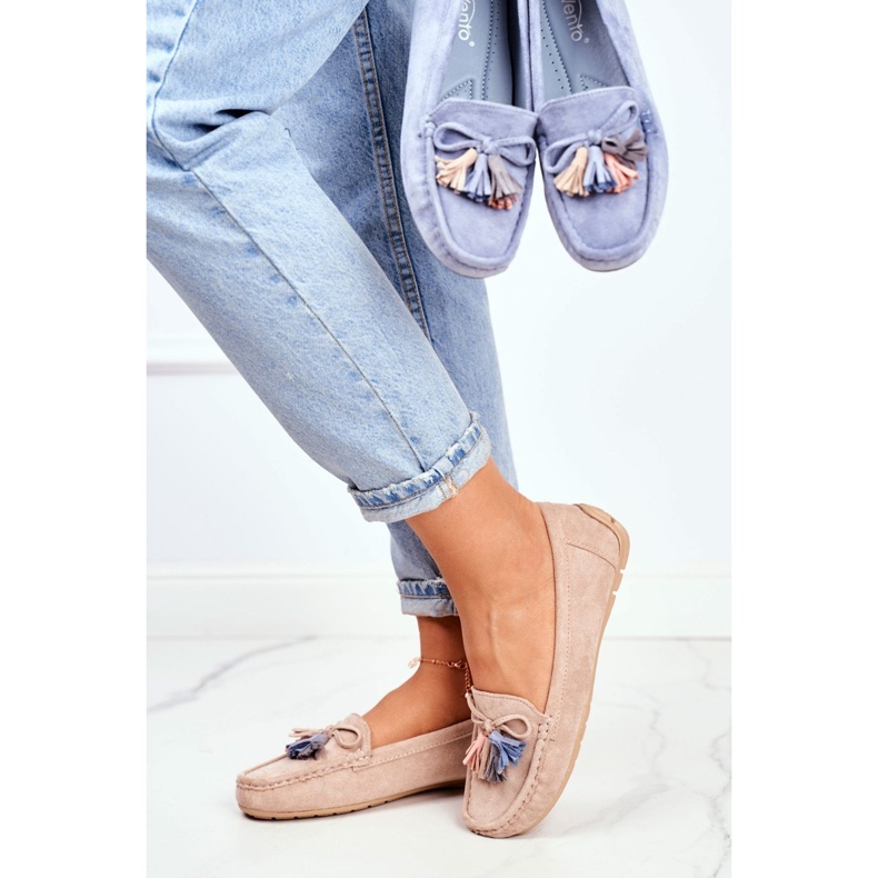 Evento Mocasini de damă Suede 20PB35-2003 Bej Donna Mia 1