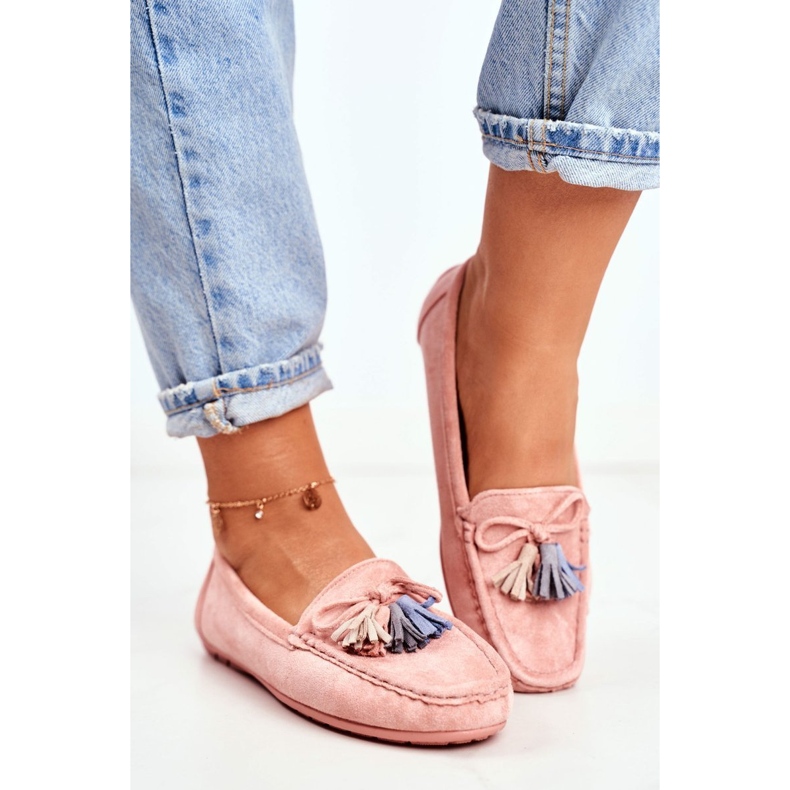 EVE Mocasini de damă Suede 20PB35-2003 Roz Donna Mia 1