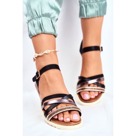 EVE Sandale pentru femei Flat Black Replay negru 1