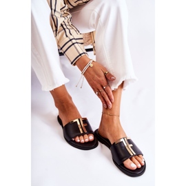 Papuci de damă eleganți negri Nicole Dilmah negru 2