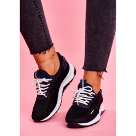 BUGO Încălțăminte sport pentru femei Adidași negri Pamela negru 2