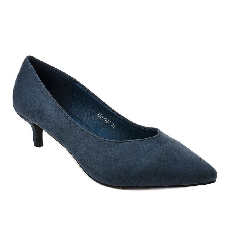 Pompe albastre pe un toc LEI-167 albastru 1