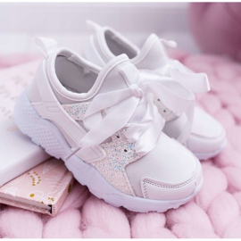 FRROCK Încălțăminte sportă pentru copii pentru copii cu basm alb 1