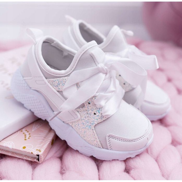 FRROCK Încălțăminte sportă pentru copii pentru copii cu basm alb 1