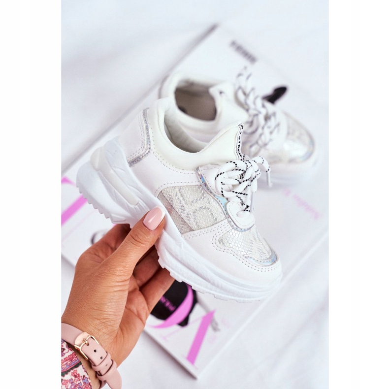 FRROCK Încălțăminte sport pentru copii Șarpe alb Matylda 2