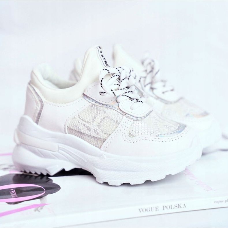 FRROCK Încălțăminte sport pentru copii Șarpe alb Matylda 1