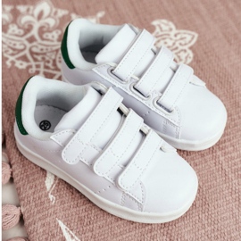 FRROCK Încălțăminte sport Tineret copii Alb Velcro Fifi verde 2