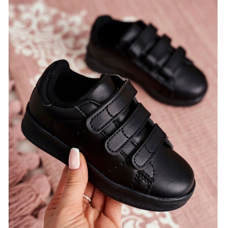 FRROCK Încălțăminte sport Tineret pentru copii Negru Fifi cu velcro 1