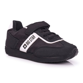 Pantofi sport copii Big Star cu velcro negru FF374134 1