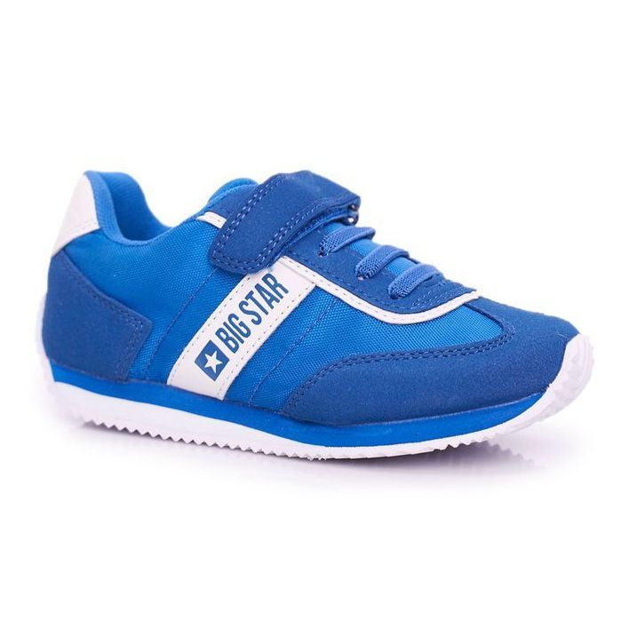 Pantofi sport pentru copii Big Star cu velcro albastru FF374133 1