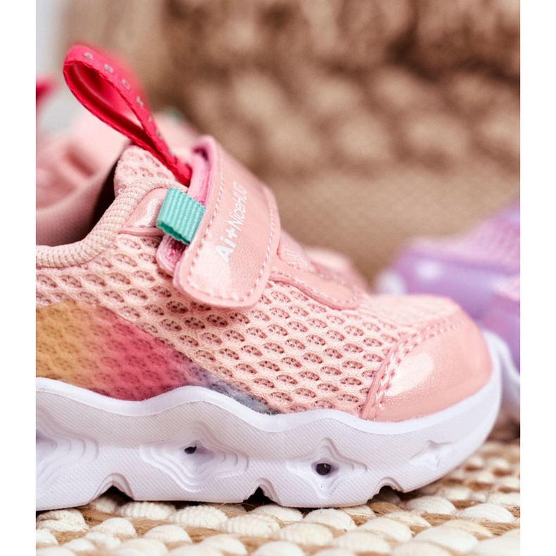 ABCKIDS POLAND Sp. z o.o. Pantofi sport pentru copii Strălucitori roz Abckids B011105220 2