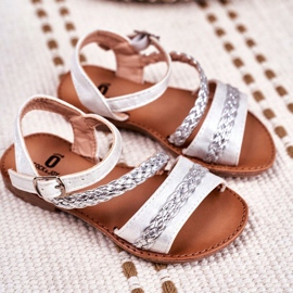 FRROCK Sandale Kremo pentru copii argintii gri 1