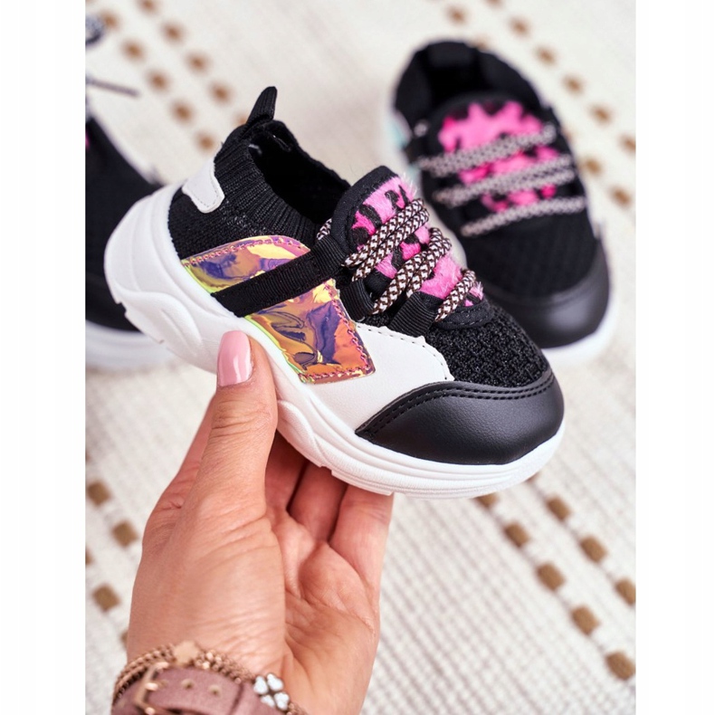 FRROCK Pantofi sport negri Velma pentru copii negru 2