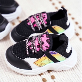 FRROCK Pantofi sport negri Velma pentru copii negru 1