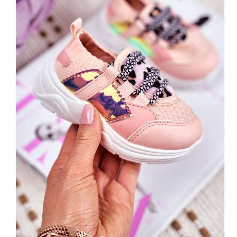 FRROCK Pantofi sport pentru copii Velma roz 1