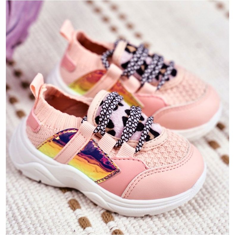 FRROCK Pantofi sport pentru copii Velma roz 2