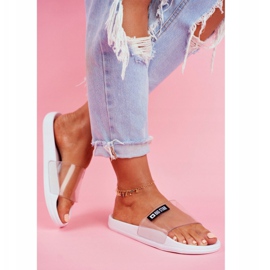 Papuci de damă Big Star Transparent White DD274A258 alb 2 Papuci de damă Big Star Transparent White DD274A258 alb 2