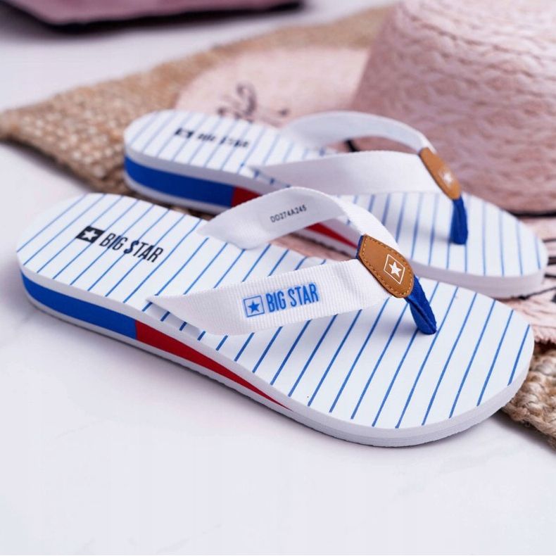 Papuci de damă Flip-flops Big Star White DD274A245 alb 1