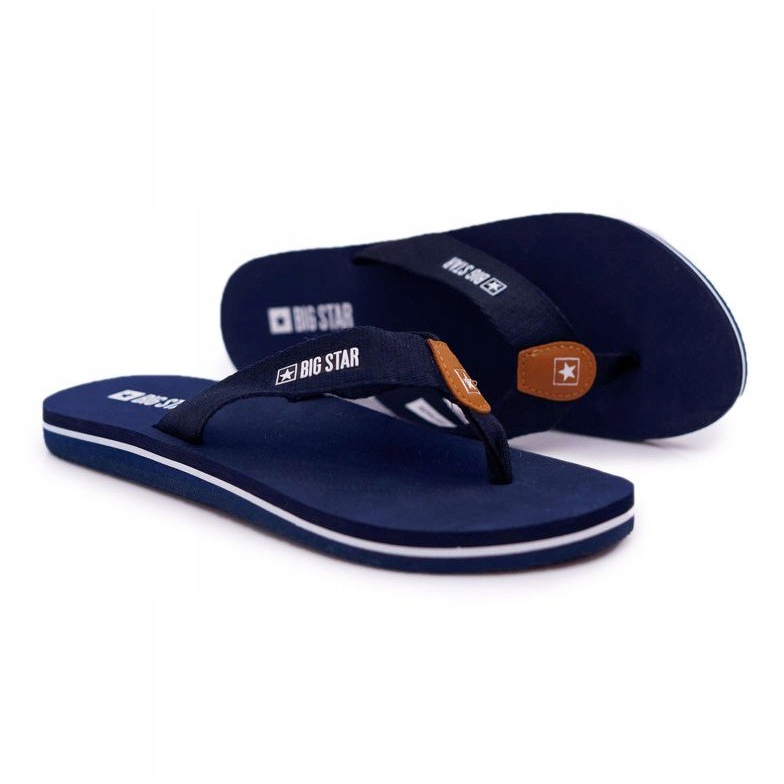 Papuci de damă Flip-flops Big Star Blue Navy DD274A254 albastru marin 1