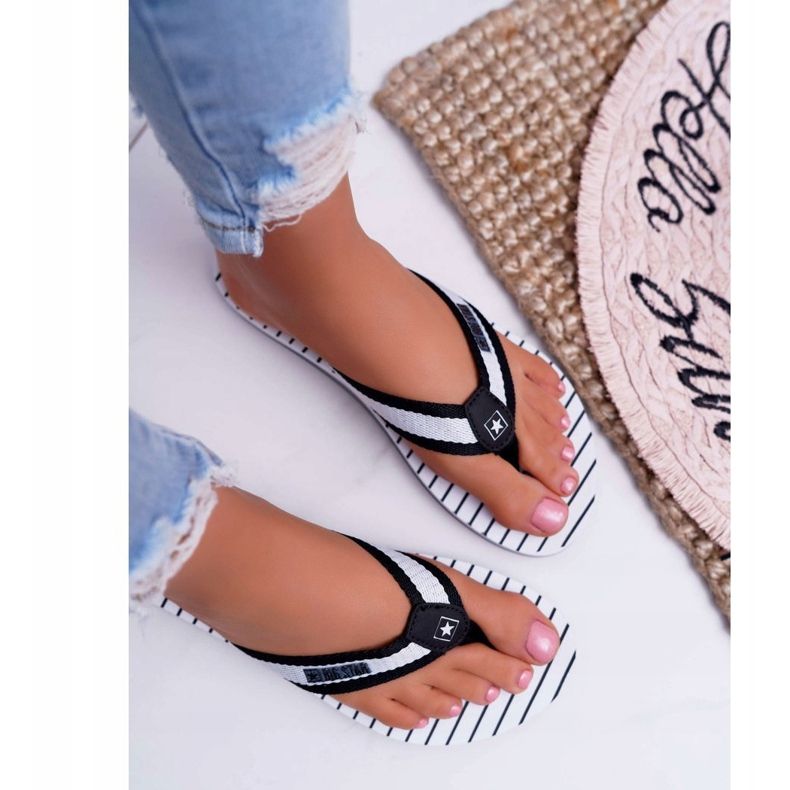 Papuci de damă Flip-flops Big Star Black DD274A251 negru 2
