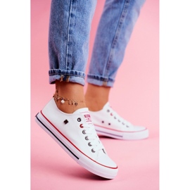 Adidași albi pentru femei Big Star T274022 1