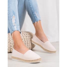 Small Swan Espadrile textile maro 1