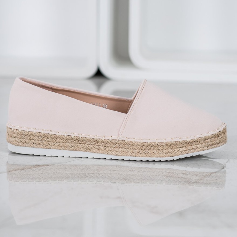 Small Swan Espadrile textile maro 2