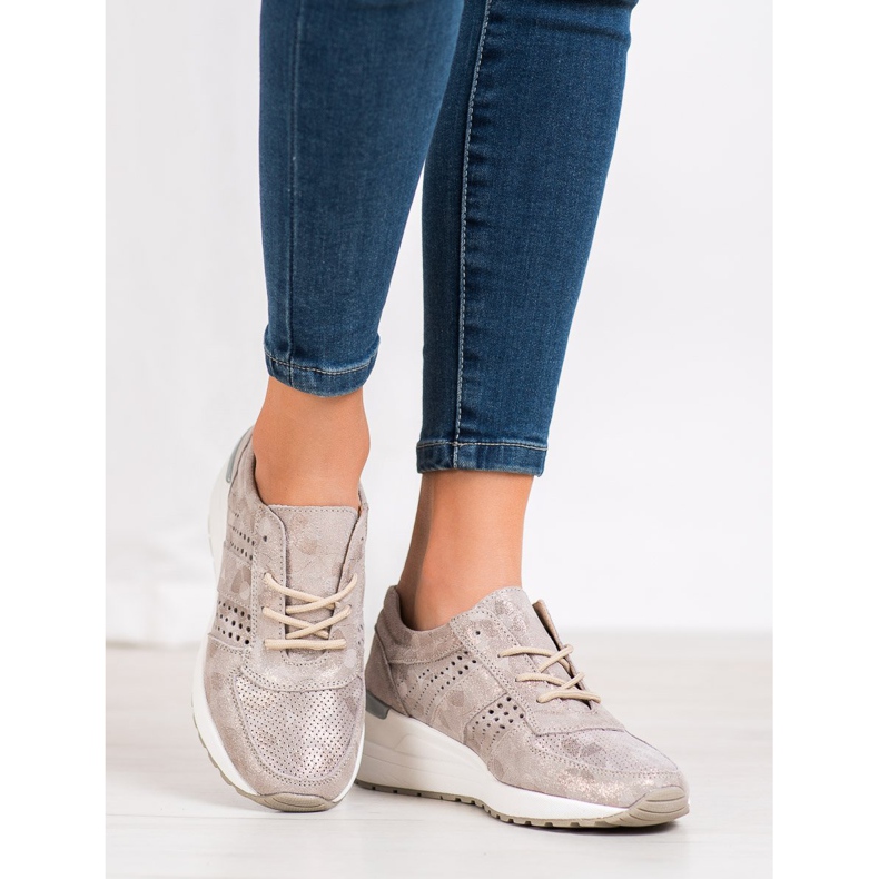 Filippo Adidași din piele galben 1