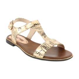 M.Daszyński Ziar cu sandale aurii Daszyński MR1583-7 negru galben 1 M.Daszyński Ziar cu sandale aurii Daszyński MR1583-7 negru galben 1