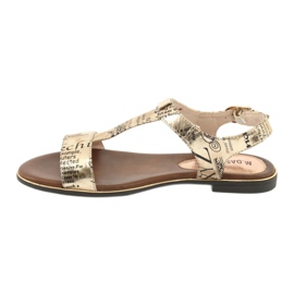 M.Daszyński Ziar cu sandale aurii Daszyński MR1583-7 negru galben 3 M.Daszyński Ziar cu sandale aurii Daszyński MR1583-7 negru galben 3