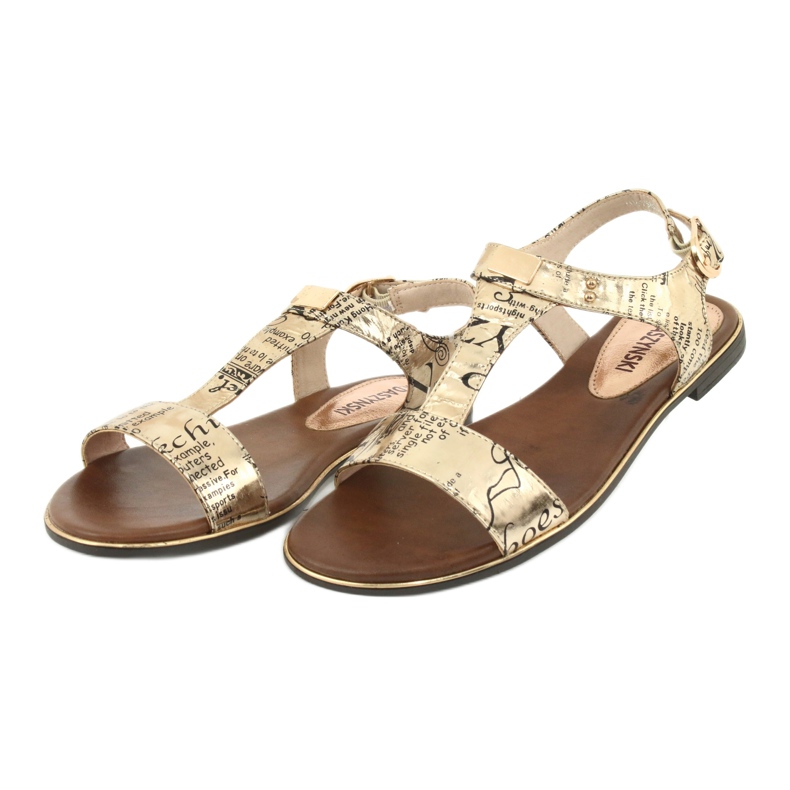 M.Daszyński Ziar cu sandale aurii Daszyński MR1583-7 negru galben 4 M.Daszyński Ziar cu sandale aurii Daszyński MR1583-7 negru galben 4