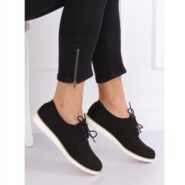 Negru Mocasini cu siret pentru dama T297 Negru 1