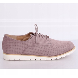 Mocasini de dama cu siret violet T297 Violet 1