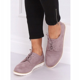 Mocasini de dama cu siret violet T297 Violet 2