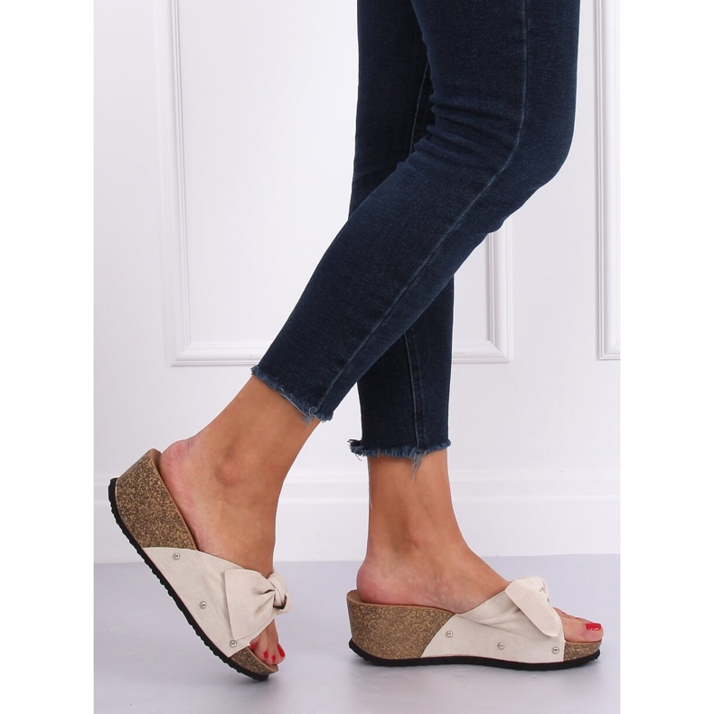 Papuci bej 7862-KL Bej 1